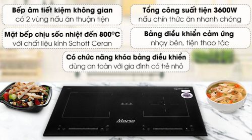 Bếp từ đôi lắp âm Sunhouse Mama MMB9208DIH (SX Thái Lan, xả kho giá rẻ, bảo hành chính hãng)